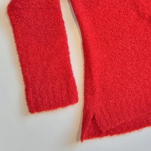 NWT Crewcuts Red Fuzzy Crew Neck Knit Sweater, Size 16(Girl) - Picture 4 of 12